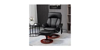 Slickblue Adjustable Electric Remote Massage Recliner Chair with Ottoman Comfort and Relaxation