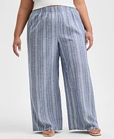 And Now This Trendy Plus Pull-On Wide-Leg Pants, Exclusively at Macy's