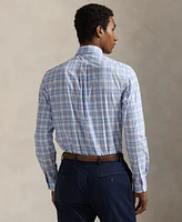 Polo Ralph Lauren Men's Classic-Fit Checked Stretch Poplin Shirt