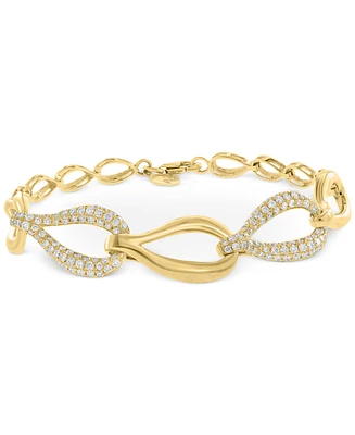 Effy Collection Diamond Teardrop Link Bracelet (1-3/8 ct. t.w.) in 14k Gold