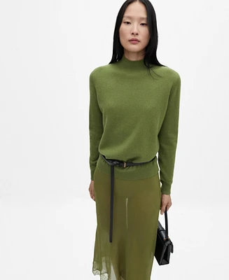 Mango Women's Cashmere Perkins-Neck Sweater