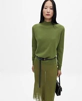 Mango Women's Cashmere Perkins-Neck Sweater