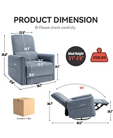 Mondawe Swivel And Rocker Power Recliner Chair