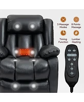 Mondawe Genuine Leather Power Lift Recliner Chair