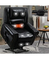 Mondawe Power Lift Recliner Chair Heat Massage