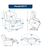Mondawe Chenille Power Lift Recliner Chair