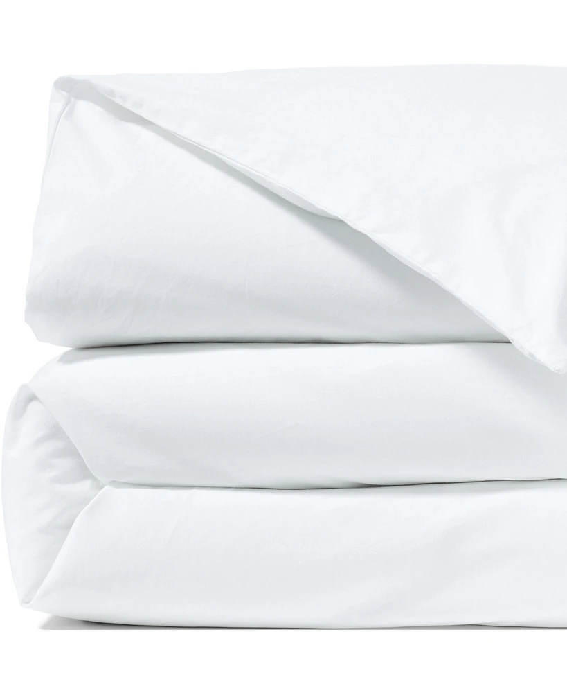 Lands' End 300 Thread Count Cotton Smooth Percale Duvet Bed Cover