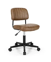 Gouun Pu Leather Adjustable Office Chair Swivel Task Chair with Backrest