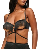 Adore Me Women's Neveah Fringe Playsuit Lingerie