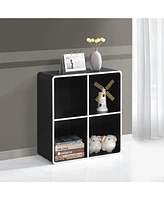 Kings Brand Furniture Dothan Wood -Cubed Open Bookcase