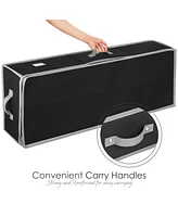 Hearth & Harbor Wrapping Paper Storage Container - Christmas Bag with Interior Pockets