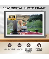 Impecca 15.6” Smart Digital Photo Frame, Touchscreen, Up to 100,000 photos