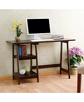 Slickblue Wood Home Office Laptop Desk for Efficient Work and Study Spaces