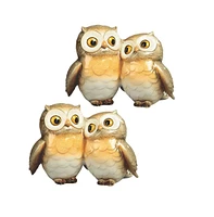 Fc Design "2-pc Gift Set" 6.25"H Owl Couple Figurine Statue Ornament Home Room Office Decor and Perfect Gift Ideas for Housewarming, Holidays and Birt