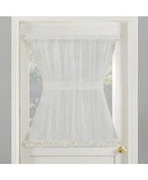 Sheer Voile Rod Pocket Door Curtain Panel