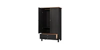 Slickblue Bedroom Armoire Cabinet with Bottom Storage Drawer for Stylish and Practical Bedroom Organization