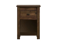 Slickblue Farmhouse 1-Drawer Bedroom Nightstand for Rustic Charm and Practical Storage