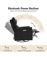 Hulala Home Felipa Modern Recliner with Electric Adjustable Headrest