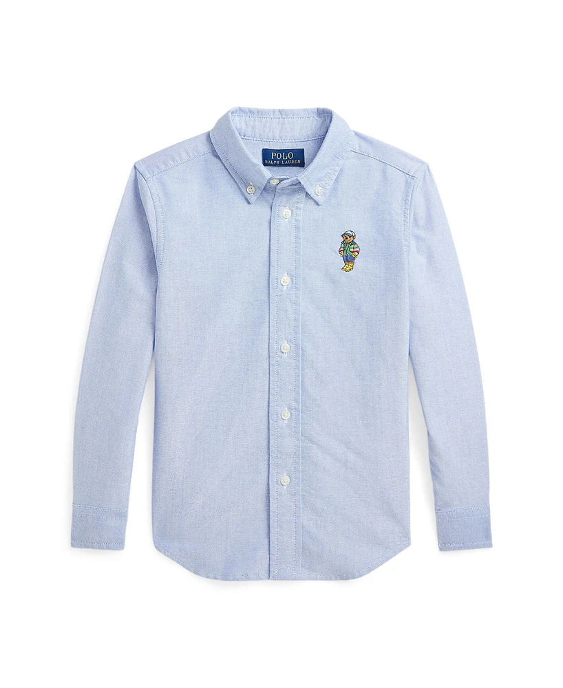 Polo Ralph Lauren Toddler and Little Boys Bear Cotton Oxford Shirt