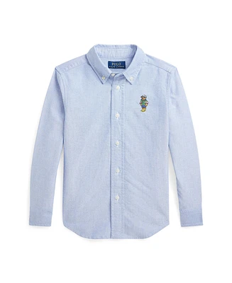 Polo Ralph Lauren Toddler and Little Boys Bear Cotton Oxford Shirt