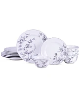 222 Fifth Bellamy Porcelain 12 Pc. Dinnerware Set, Service for 4