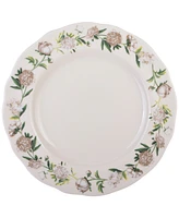 222 Fifth Luxe Peony Neutral Porcelain 12 Pc. Dinnerware Set, Service for 4