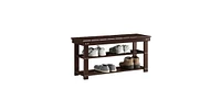 Slickblue 2-Shelf Shoe Rack Storage Bench - Entryway or Closet Organizer with Seating