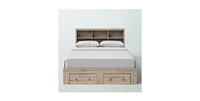 Slickblue FarmHouse Low Profile 2 Drawer Storage Platform Bed