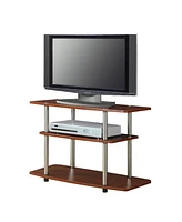 Slickblue Modern Wood and Metal Tv Stand with Sleek Design and Ample Storage for Media Equipment