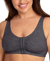 Fruit of the Loom Women's 3-Pack Beyond Soft Front Closure Cotton Bra