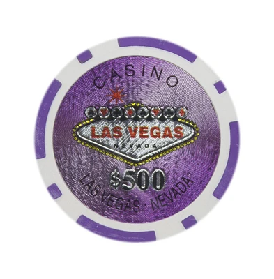 Slickblue Holo Inlay Poker Chips (25-Pack) - Premium Quality Poker Chips