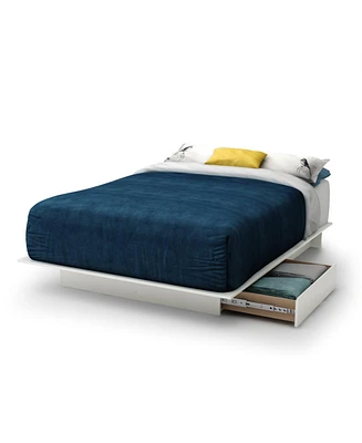 Slickblue Modern Platform Bed Frame with 2 Storage Drawers - Sleek Design with Hidden Storage