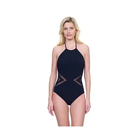 Gottex Women's Day Dreamer High Neck Halter One Piece