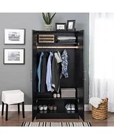 Slickblue Bedroom Armoire Wardrobe Cabinet for Stylish Storage and Organization the