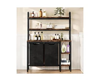 gaomon Laundry Basket,Laundry Hamper 2 Section with Side Shelves,3 Tiers Laundry Sorter with 2 Pull-Out and Removable Laundry Bags