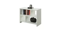 Slickblue 2-Shelf Modern Bookcase Console Table for Living Room Storage and Display