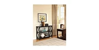 Slickblue 3-Tier Sofa Table Bookcase with Living Room Shelves for Storage and Display Organization