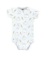 Hudson Baby Boys Unisex Cotton Bodysuit and Pant Set, Hoppy Easter, 9-12 Months