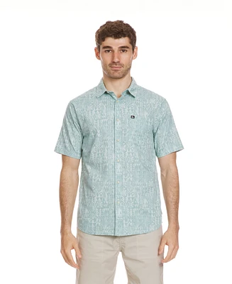 Quiksilver Men's Island Waters Classic Short Sleeve Woven Shirt