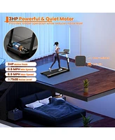 Gymax 3HP Walking Running Jogging Exercise Machine App Control Folding Treadmill