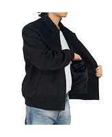 Alpine Swiss Blake Mens Microsuede Bomber Jacket Slim Fit Casual Softshell Coat