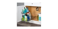 Florida Brands 2 Tiers Under the Sink Organizer and Storage Pull Out 11 x 21 In