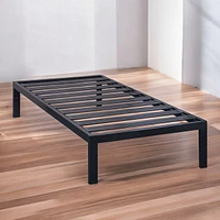 Slickblue Heavy Duty Steel Platform Bed Frame with Wide Slats and Metal Finish