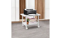Slickblue Multipurpose 2-Tiered Mobile Wheeled Printer Cart Stand