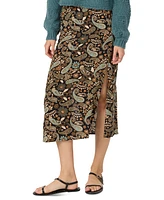 O'Neill Juniors' Sunni Rosalia Paisley Print Midi Skirt