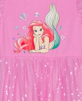 Disney Toddler & Little Girls Ariel Smile Long-Sleeve Dress