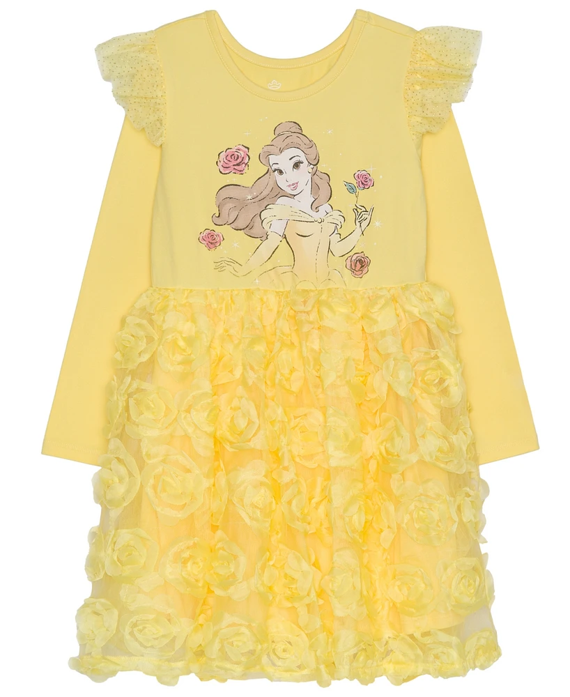 Disney Toddler & Little Girls Sweet Belle Rosette Dress