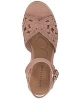 Lucky Brand Women's Coyna Floral Lace Espadrille Wedge Sandals