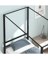 Slickblue Modern Four Poster Canopy Bed