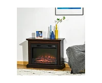 Slickblue Electric Fireplace Heater with Remote Control - Adjustable Warmth and Stylish Design